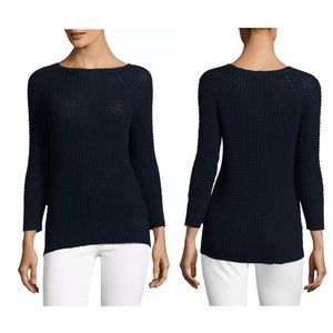 Diane von Furstenberg Midnight Waffle Pullover